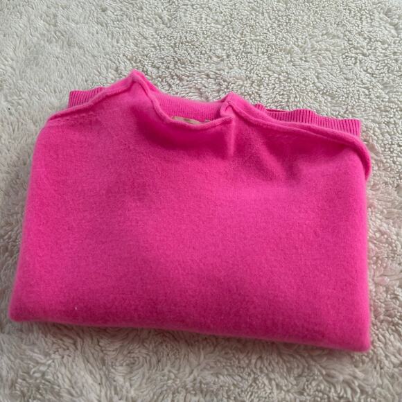 Anthropologie Sweaters - Pilcro Womens Alani Cashmere Mock-Neck Sweater Hot Pink Preppy Casual Fun Sz M